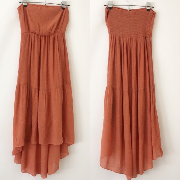 Poetry Dresses & Skirts - Poetry High Low Strapless Gauzy Dress